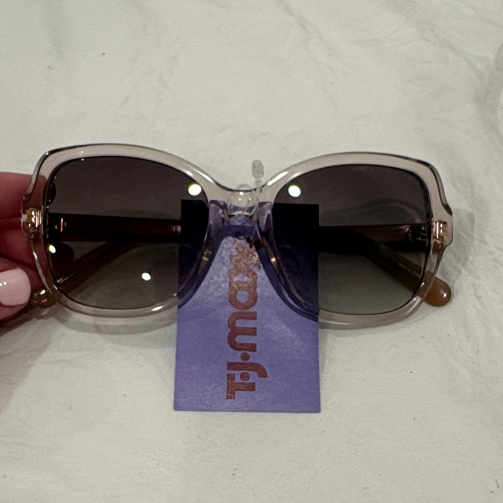 Marc Jacobs Oversized Clear-to-Brown Gradient Square Sunglasses